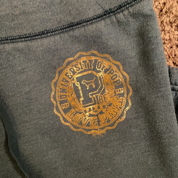 💜2 For $25💜Vintage Y2K VS PINK University Of PINK  My Favorite Sweats Sweatpants - Picture 3 of 5